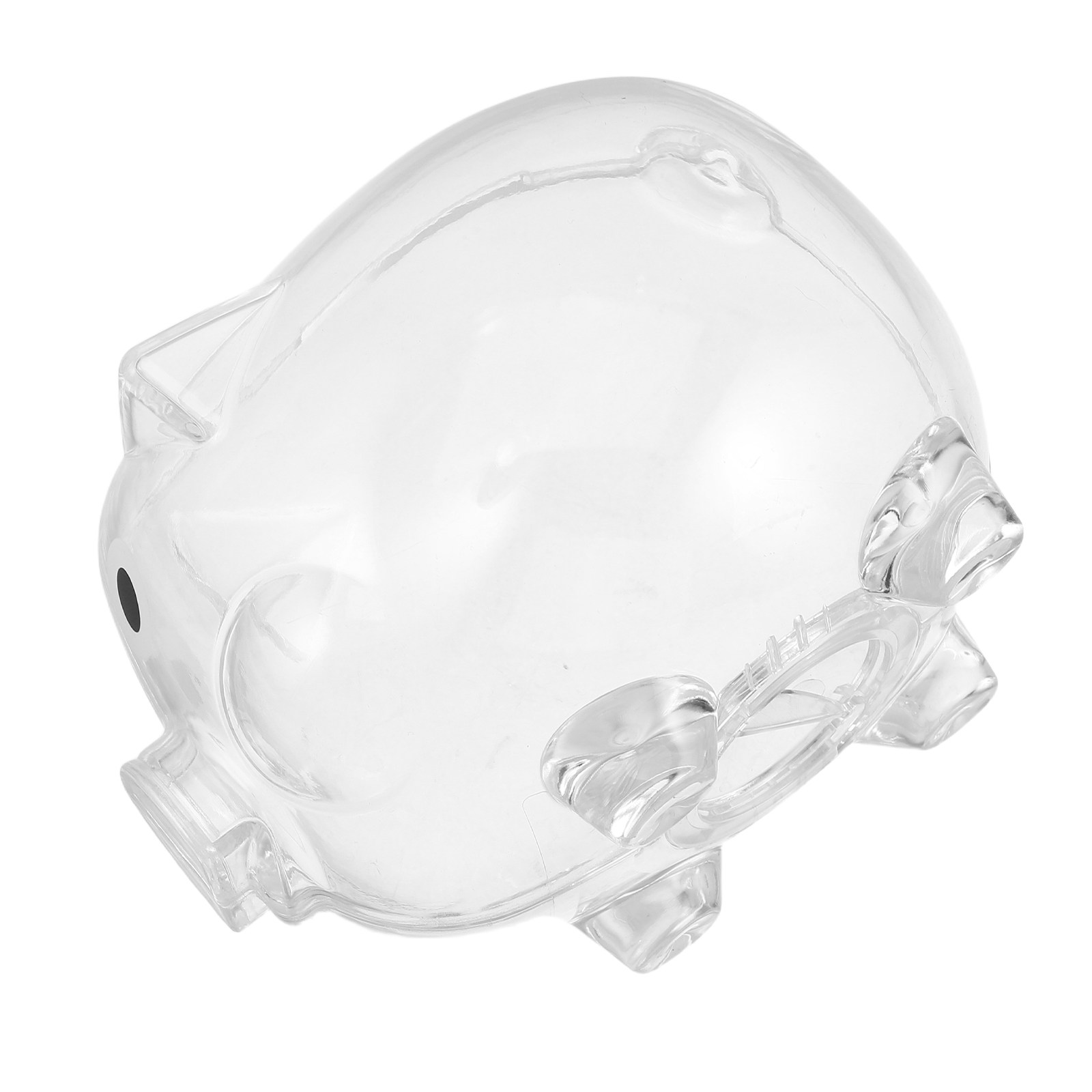 Kids Education Savings - 2Pcs Clear Money Bank Box Pig-Shaped