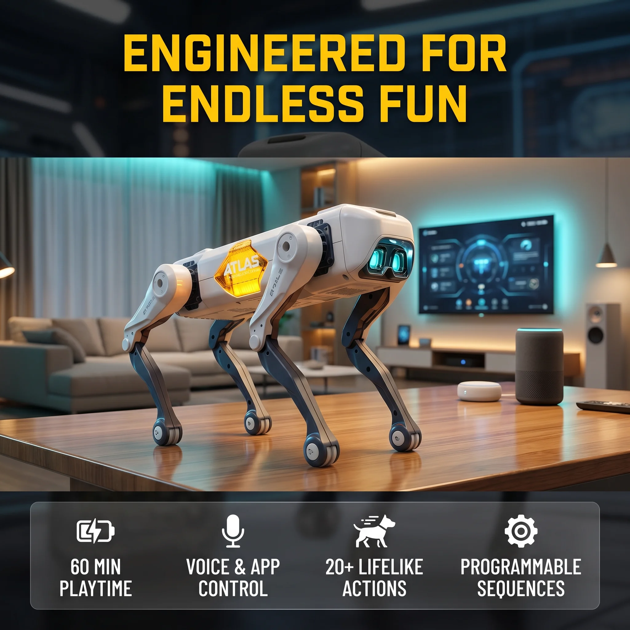 Kids Education Product - AI Smart Robot Dog, Voice &