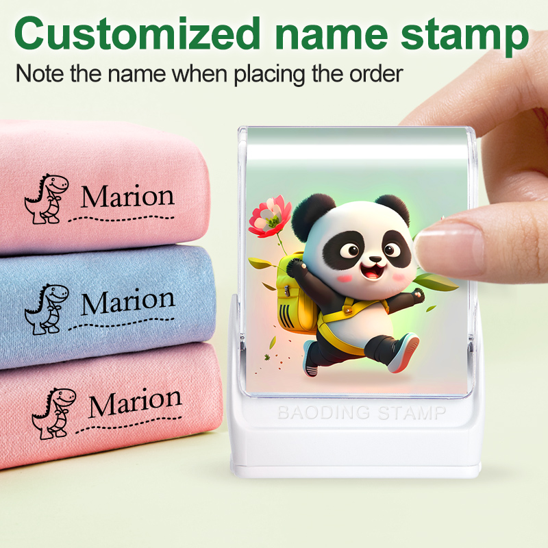 Kids Education Name - Customized Kids Engraved Stamp Kit -
