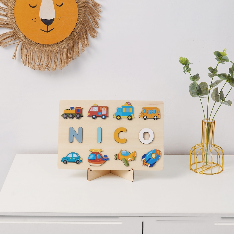 Montessori Personalised Wooden - Kids Education Name ulasan dan harga