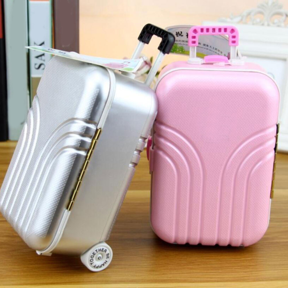 1Pcs Luggage Piggy Bank Plasti - Kids Education Savings ulasan dan harga