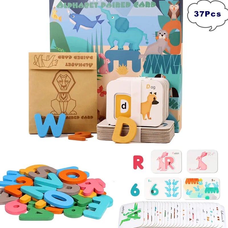 Montessori Alphabet Numbers Fl - Flash Card Alphabet ulasan dan harga