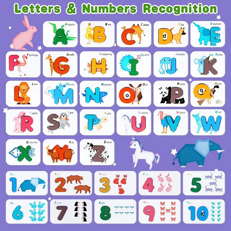 Montessori Alphabet Numbers Fl - Flash Card Alphabet ulasan dan harga