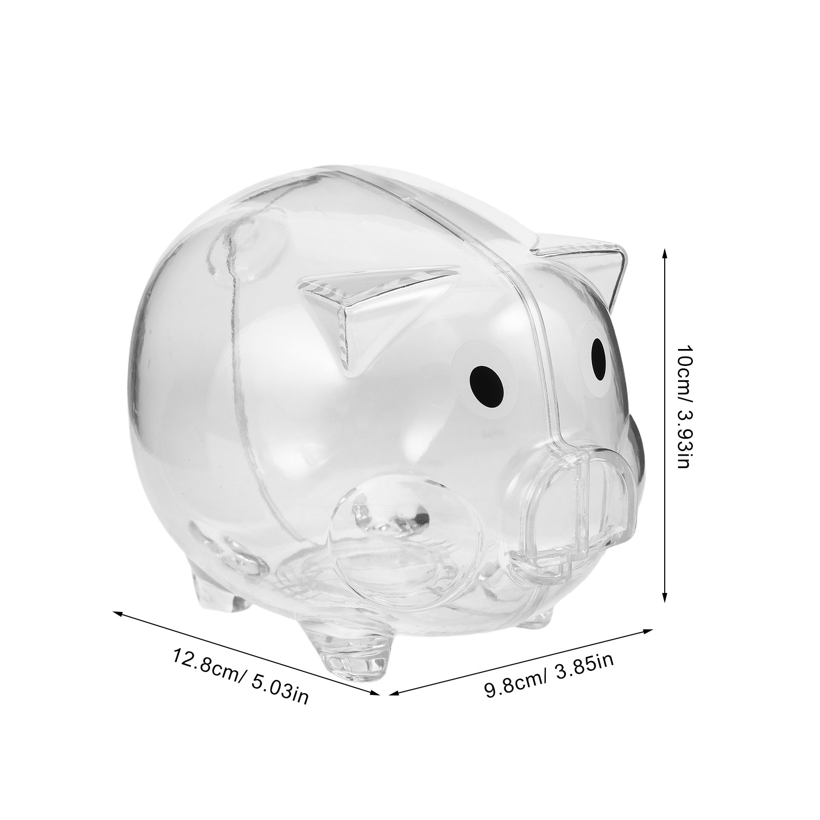 2Pcs Clear Money Bank Box Pig- - Kids Education Savings ulasan dan harga