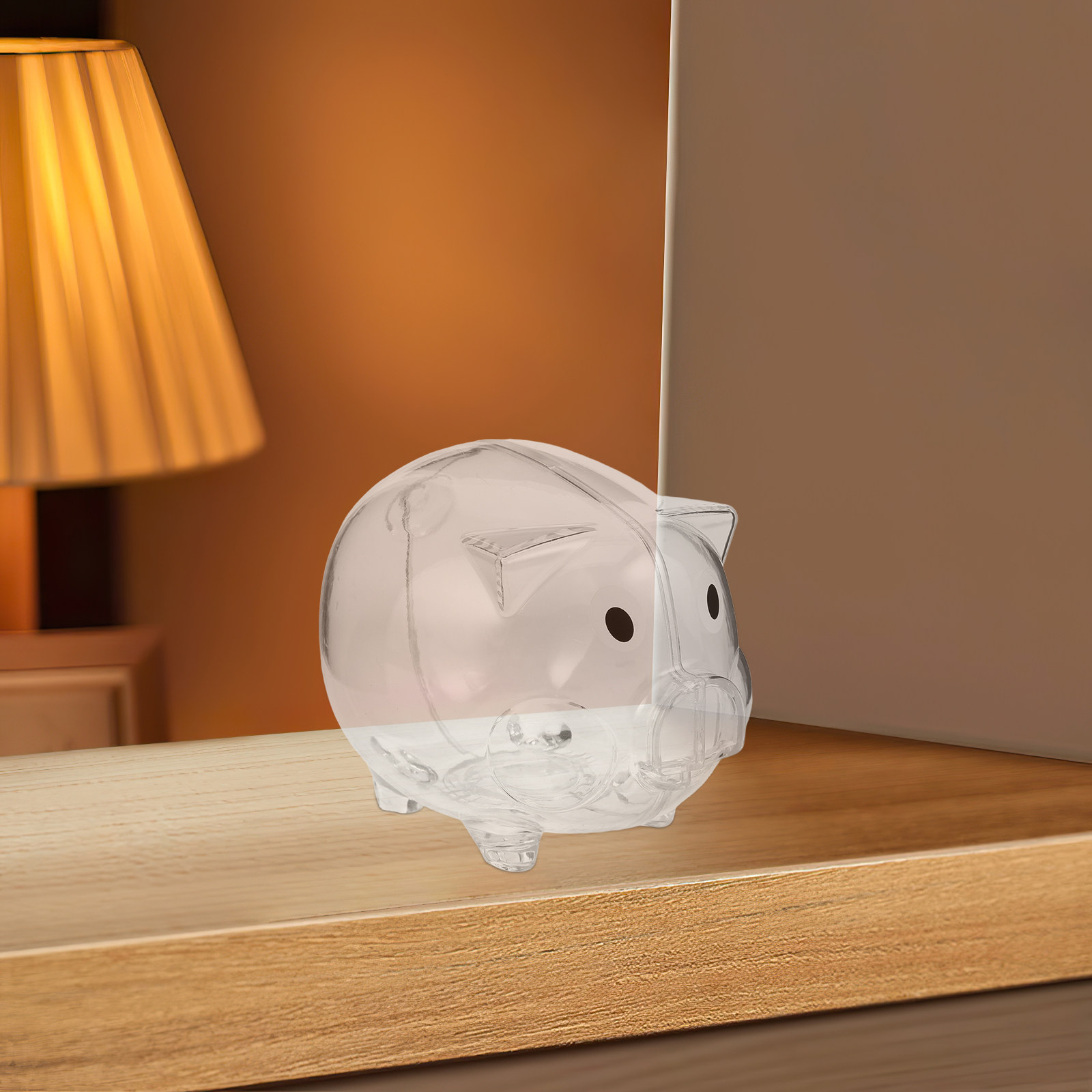 2Pcs Clear Money Bank Box Pig- - Kids Education Savings ulasan dan harga