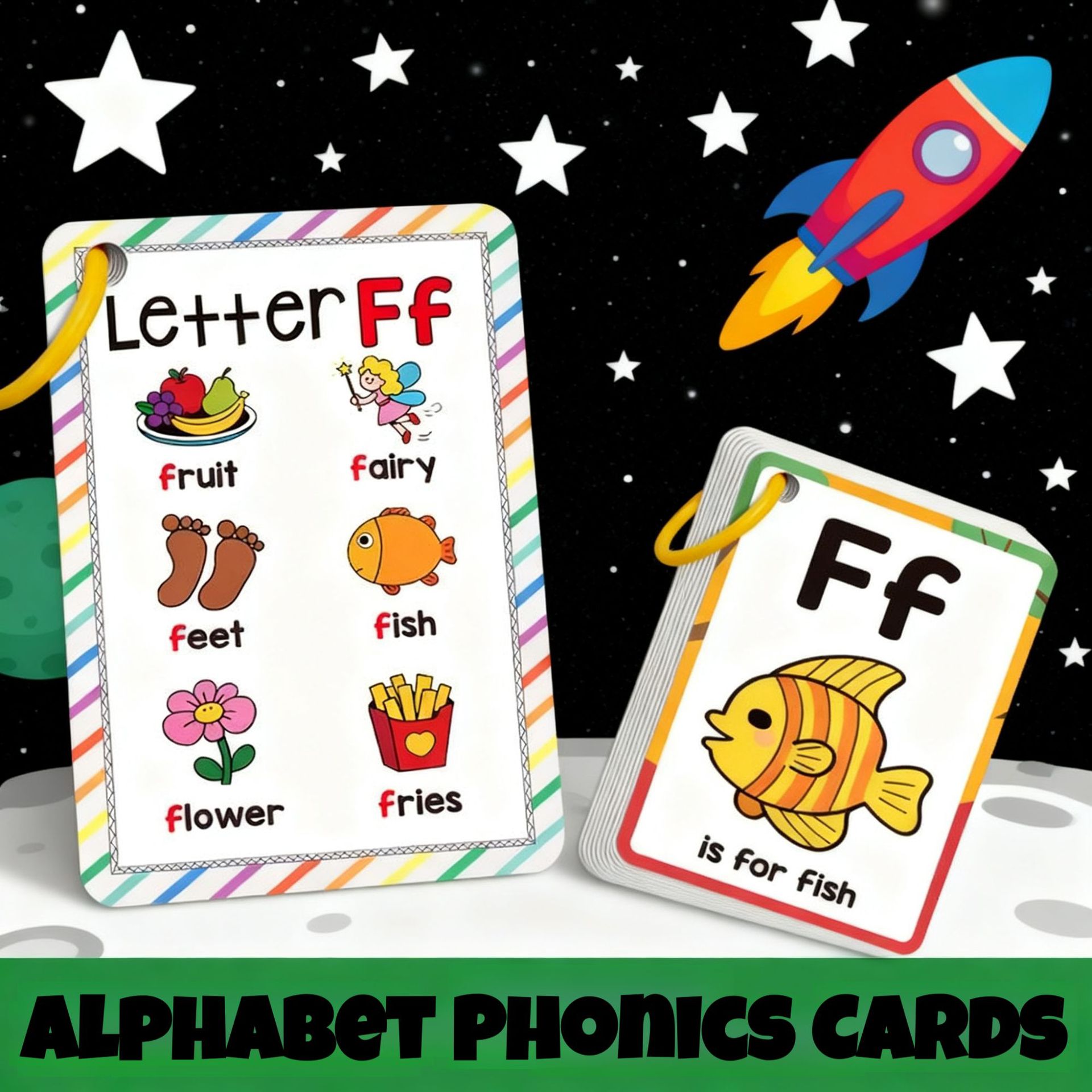 Eco-Friendly Alphabet Phonics  - Flash Card Alphabet ulasan dan harga
