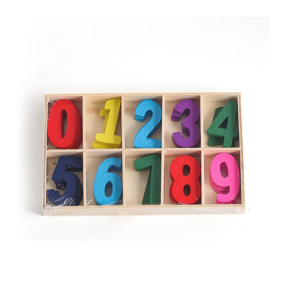 Wood Numbers Unfinished Crafts - Kids Education Name ulasan dan harga