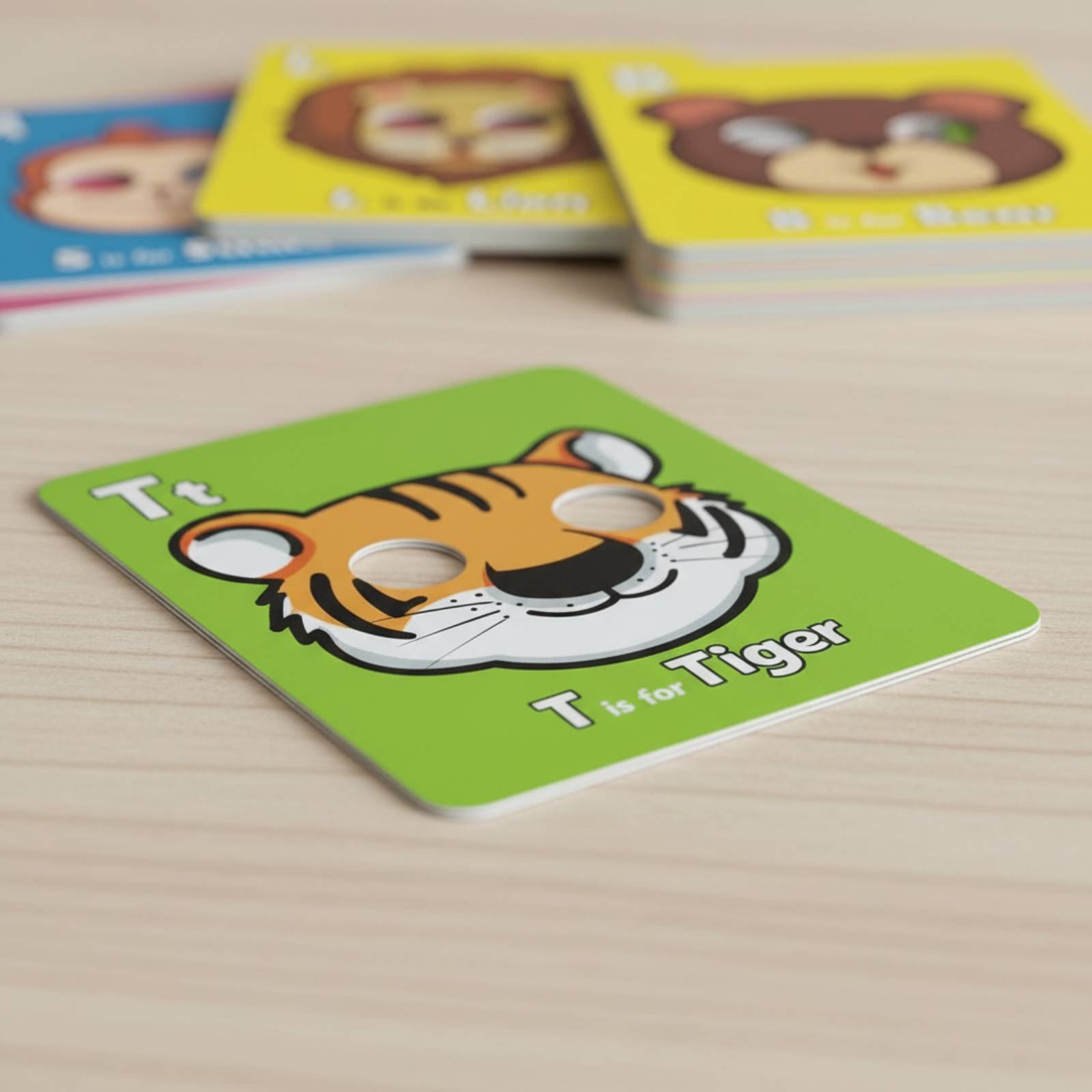 Creature Mask Flash Cards Inte - Flash Card Alphabet ulasan dan harga