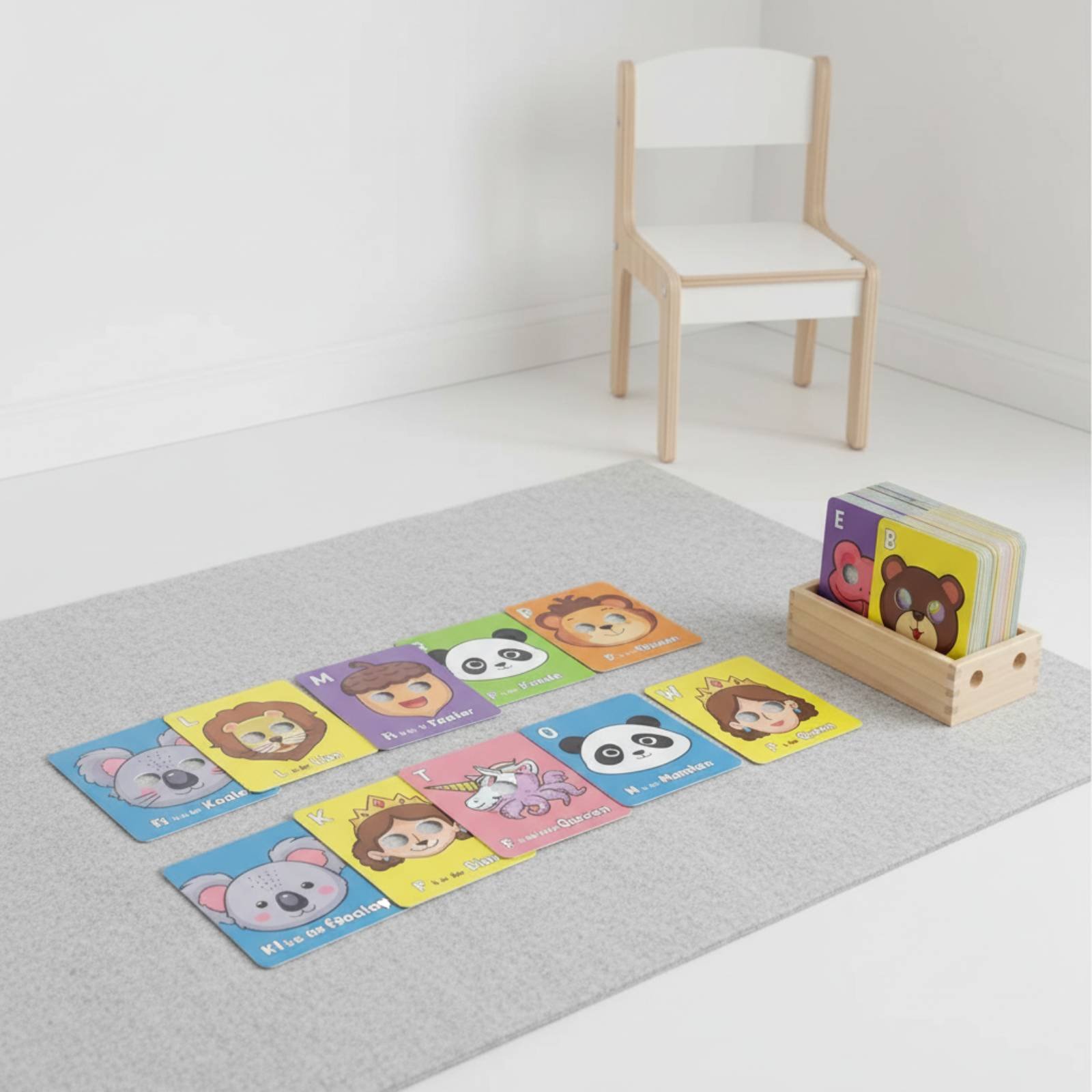 Creature Mask Flash Cards Inte - Flash Card Alphabet ulasan dan harga
