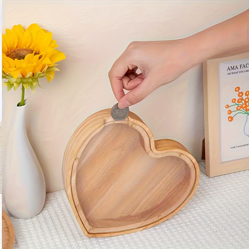 Wooden Letter Piggy Bank for K - Kids Education Savings ulasan dan harga