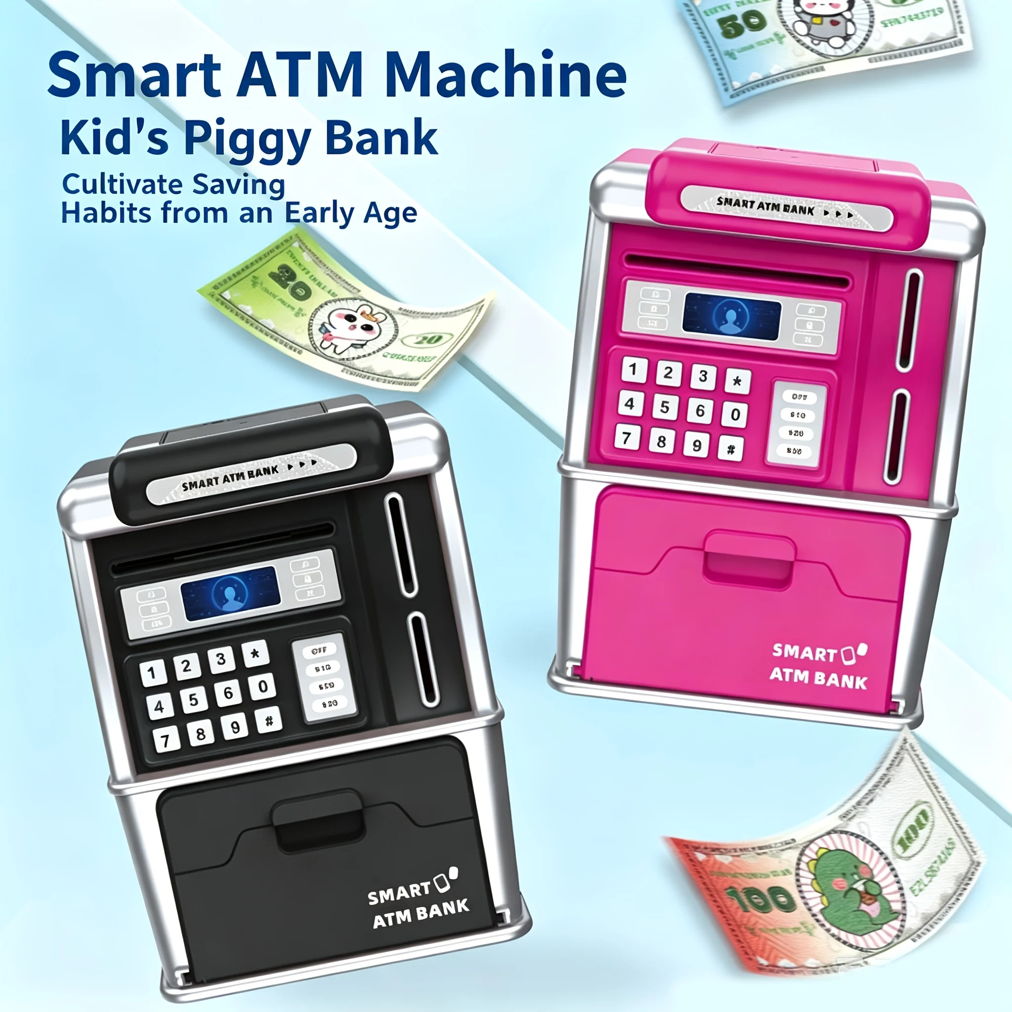 Smart ATM Piggy Bank, Automati - Kids Education Savings ulasan dan harga