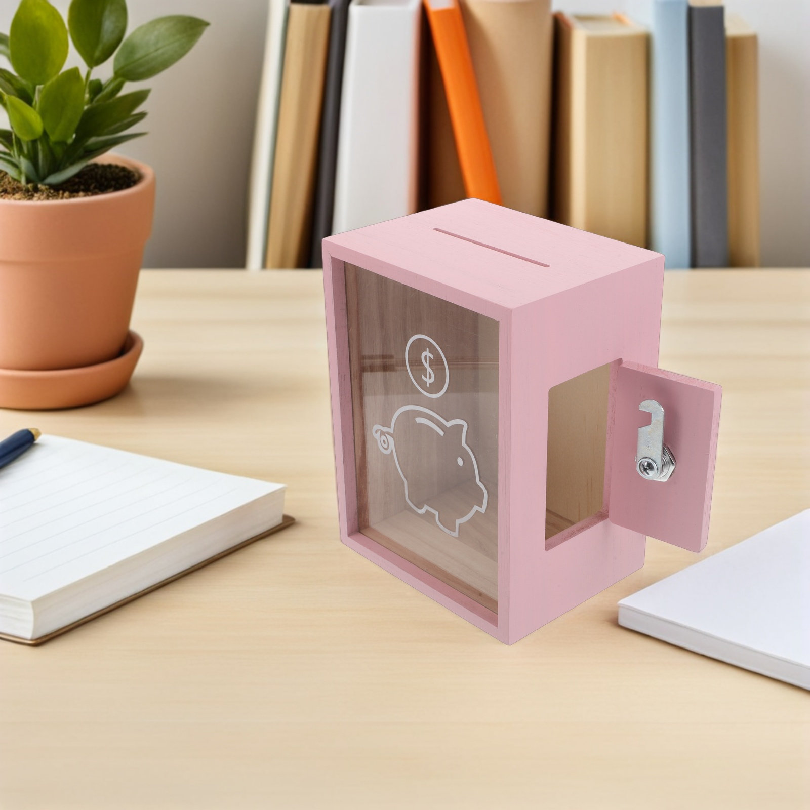 Wooden Money Box for Kids Clea - Kids Education Savings ulasan dan harga