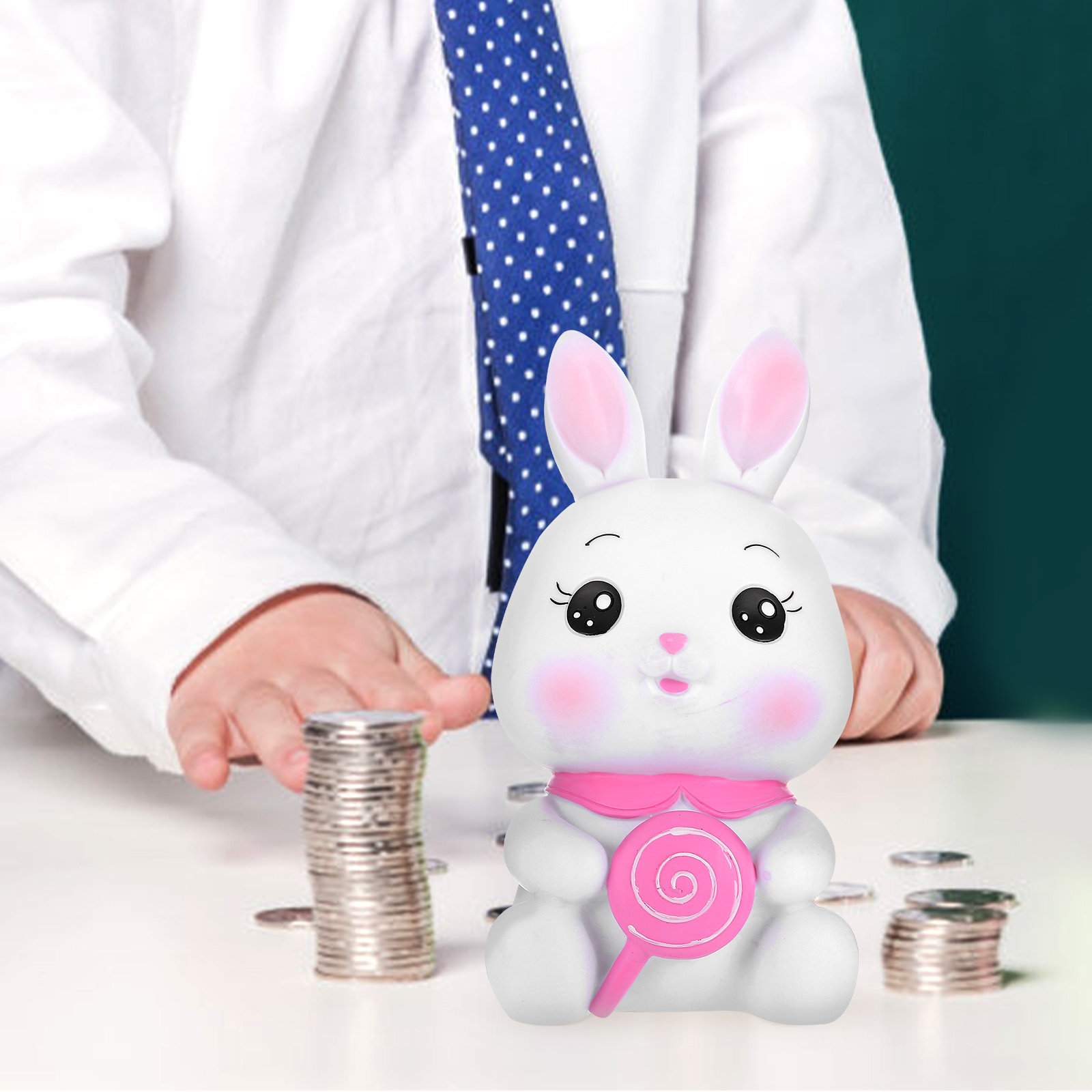 Lovely Cartoon Bunny Coin Cont - Kids Education Savings ulasan dan harga
