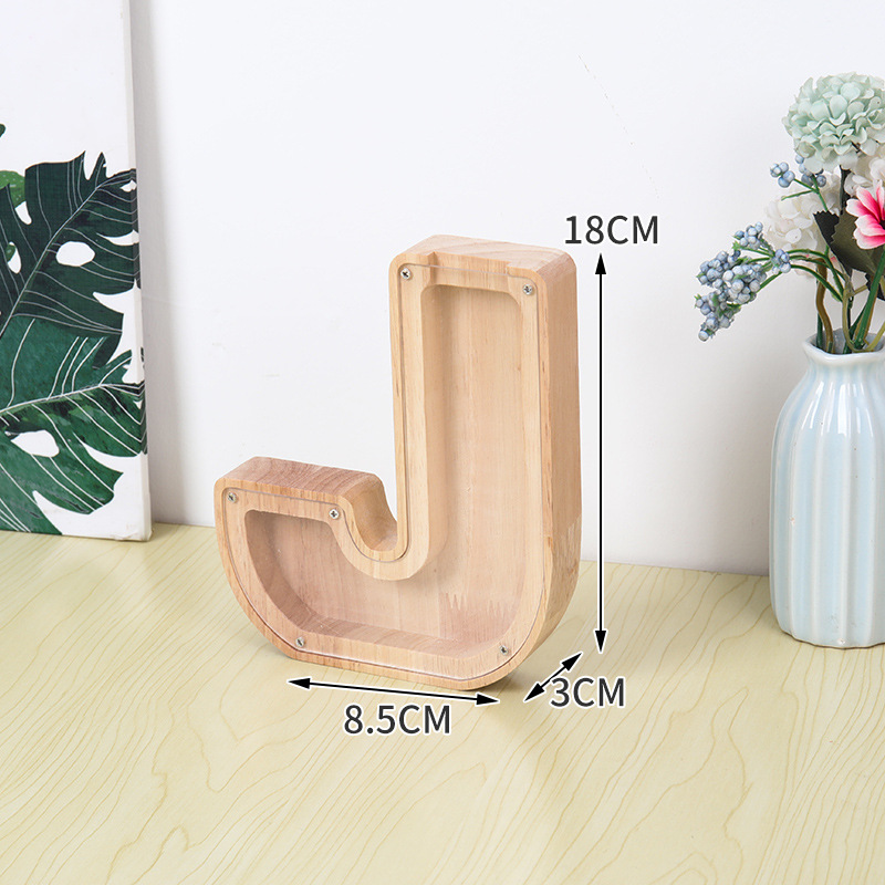 Wooden Alphabet Money Box for  - Kids Education Savings ulasan dan harga