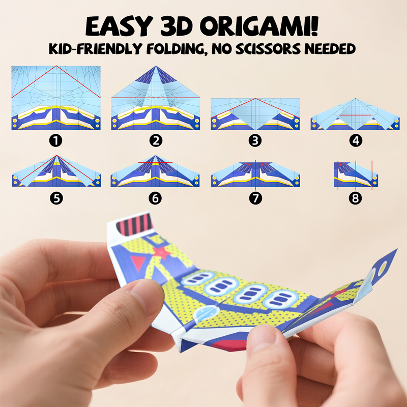 36 Sheets Paper Airplane Origa - Kids Education Product ulasan dan harga