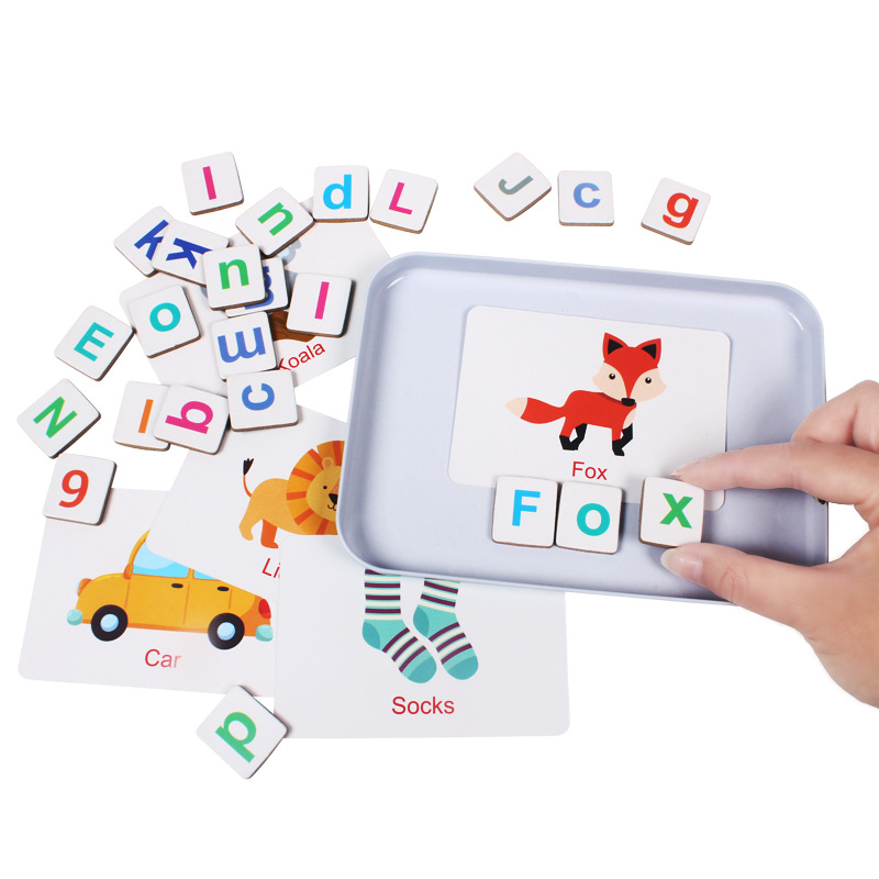 Wooden Puzzle Flash Cards Game - Flash Card Alphabet ulasan dan harga