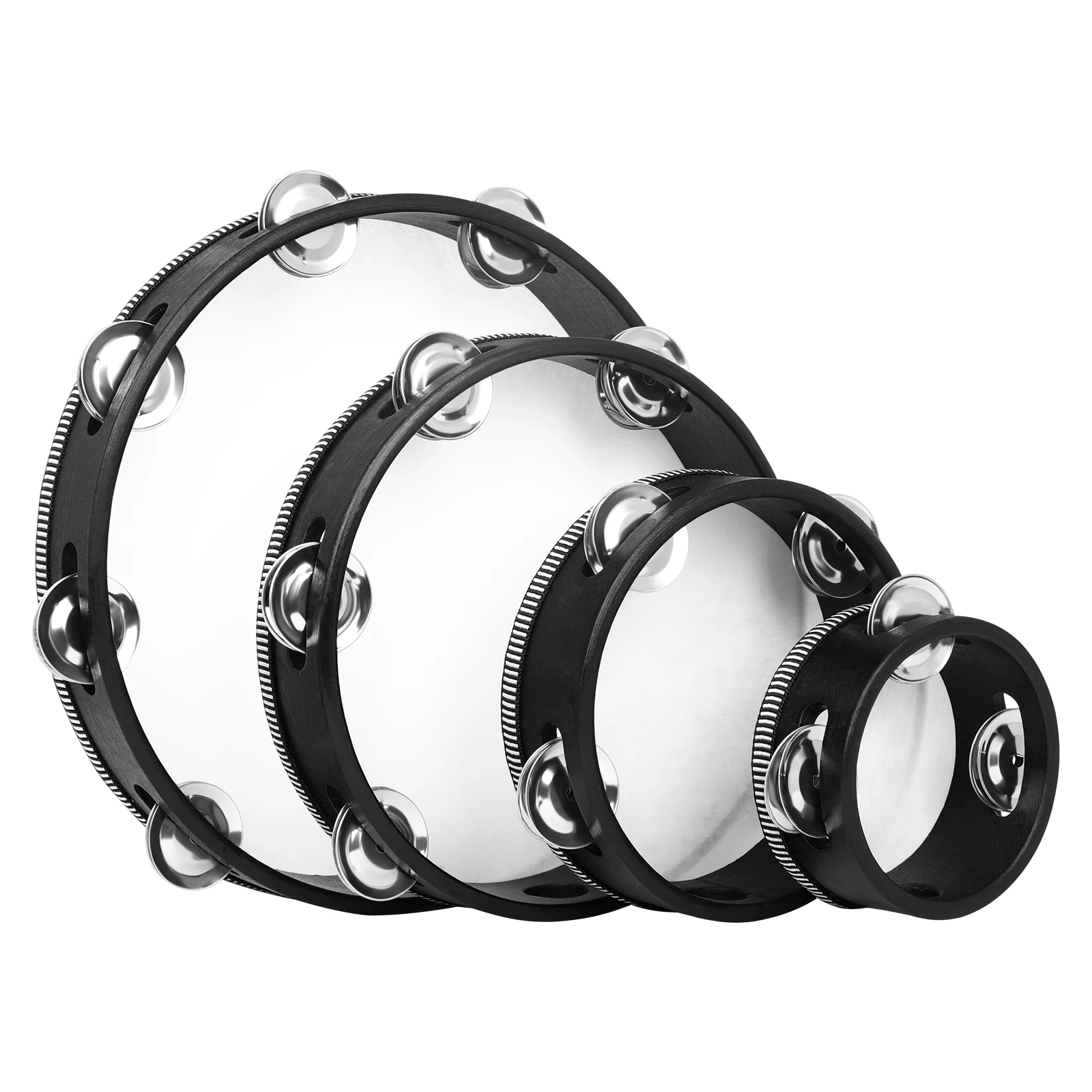 Tambourine Hand Bell Drum 4+6+ - Kids Education Bell ulasan dan harga