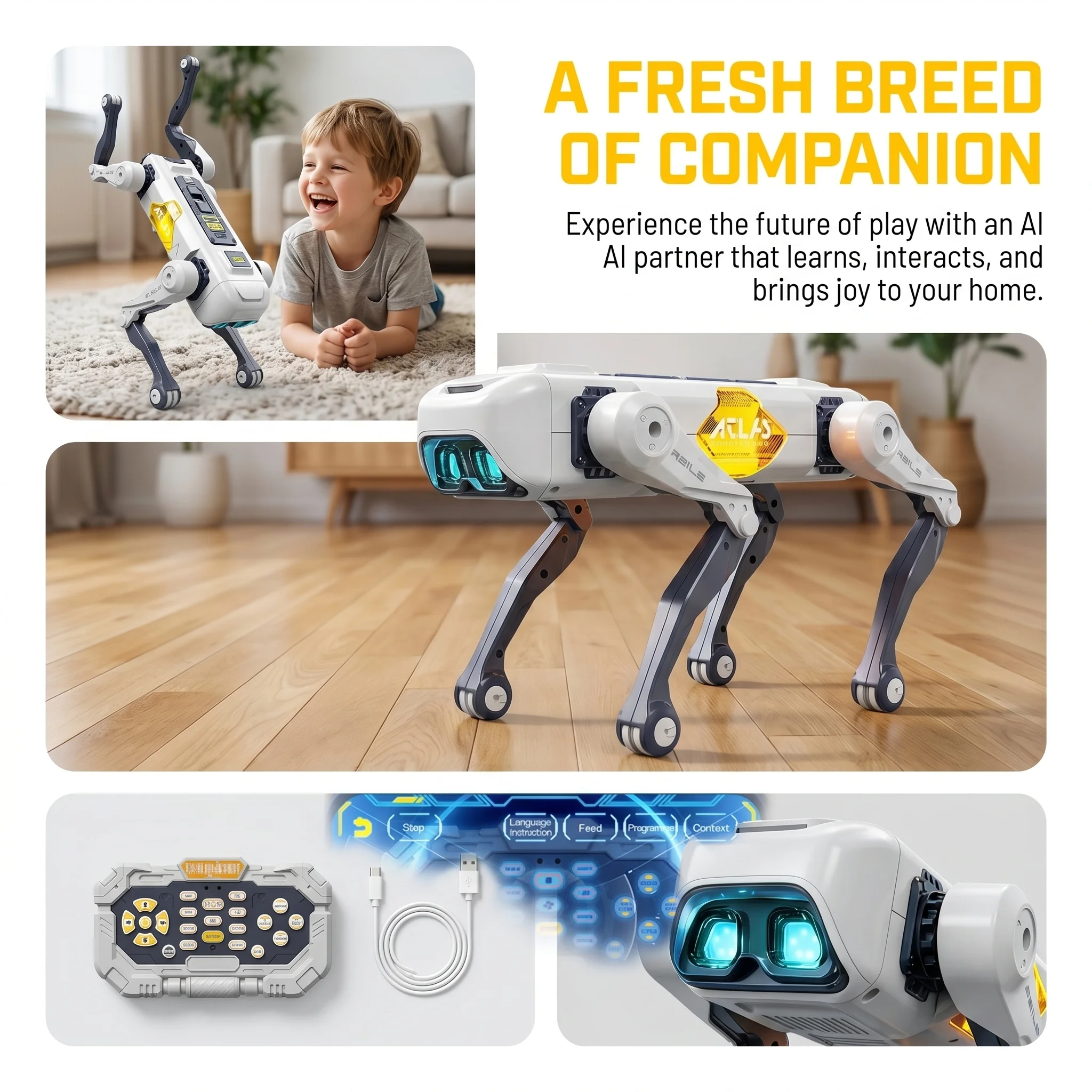 AI Smart Robot Dog, Voice & AP - Kids Education Product ulasan dan harga