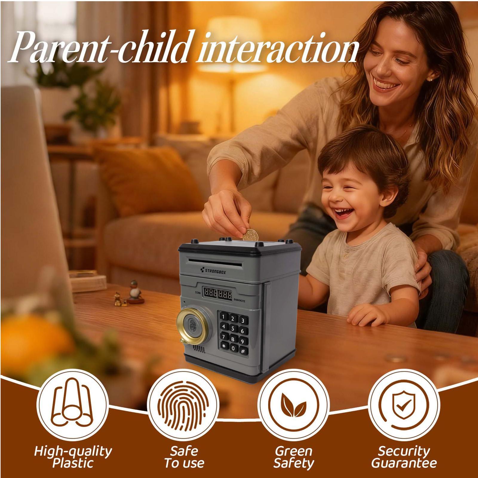 Electronic Money Bank Safe Box - Kids Education Savings ulasan dan harga
