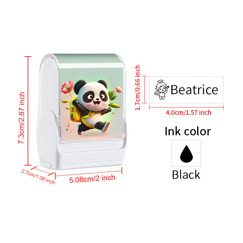 Customized Kids Engraved Stamp - Kids Education Name ulasan dan harga