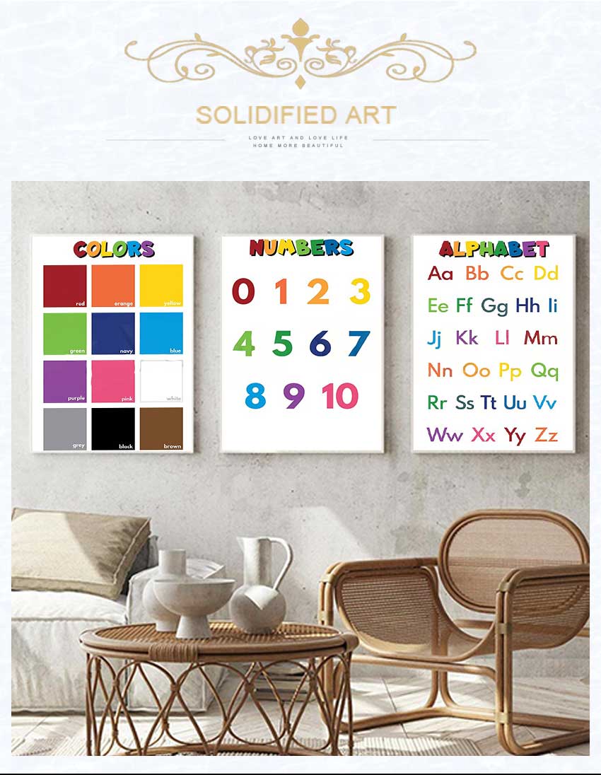1pc frameless Kids Educational - Kids Education Name ulasan dan harga