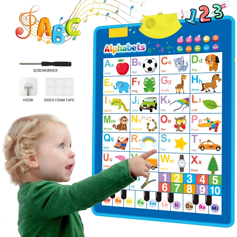 Electronic English Alphabet Wa - Kids Educational Poster ulasan dan harga
